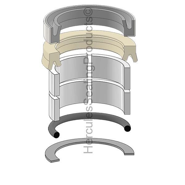 Clark Lift Trucks - After Market Parts Hydraulic Cylinder Repair Kit- RK-P-U-1-2.000 1811691 - main
